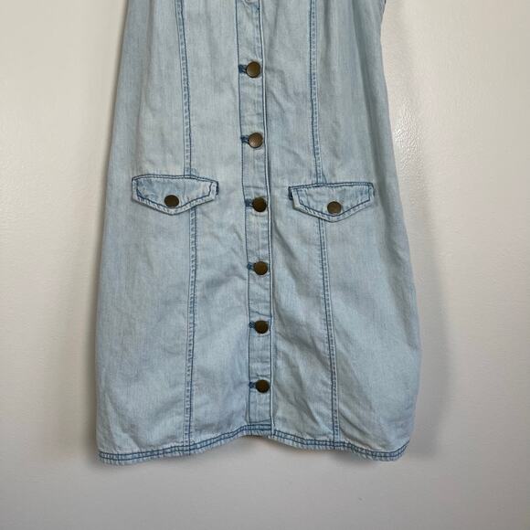 Cooperative • Denim Button Down Mini Dress - Picture 2 of 5